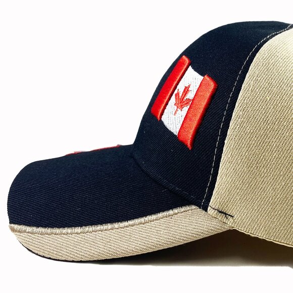 Brand New Embroidered Canadian Baseball Hat/Cap,Adjustable Sports Hat(1033 Black - Picture 4 of 8